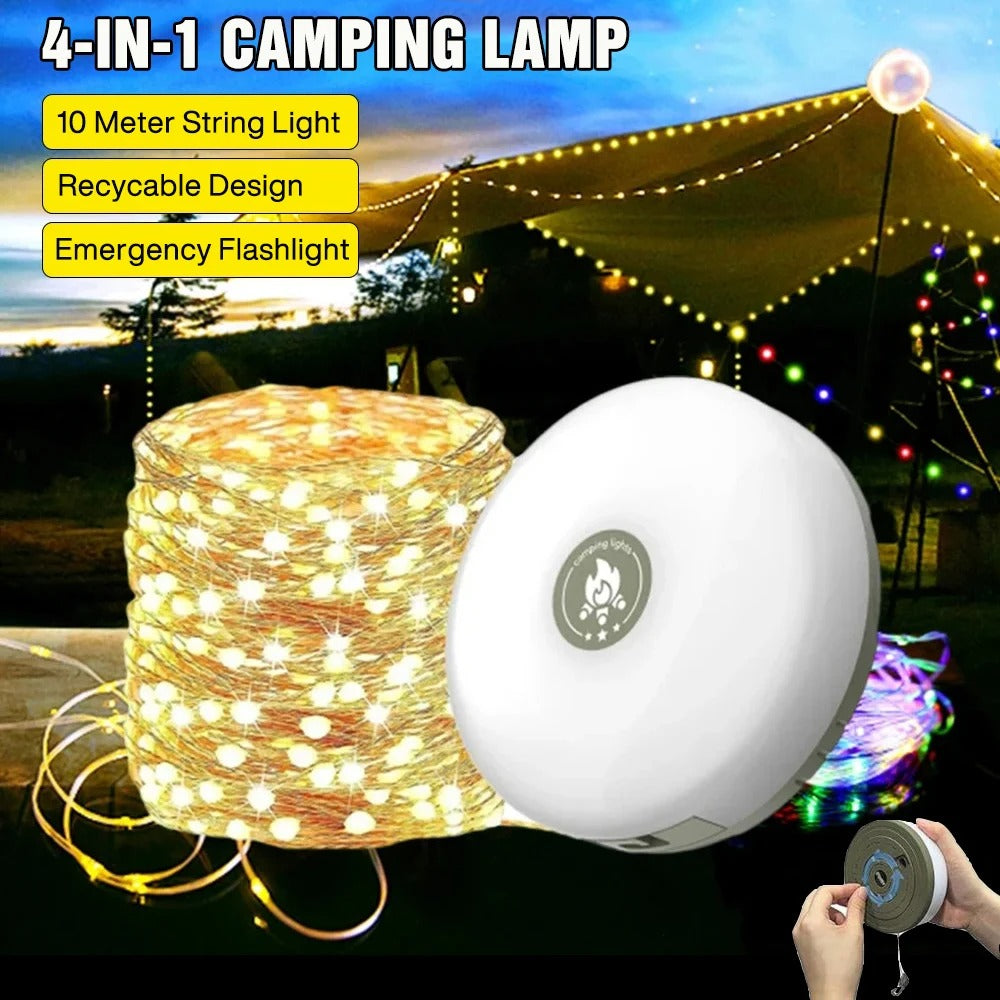 Rively™ GlowReel – 4-in-1 Camping Light