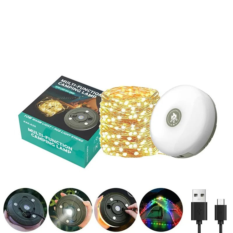 Rively™ GlowReel – 4-in-1 Camping Light