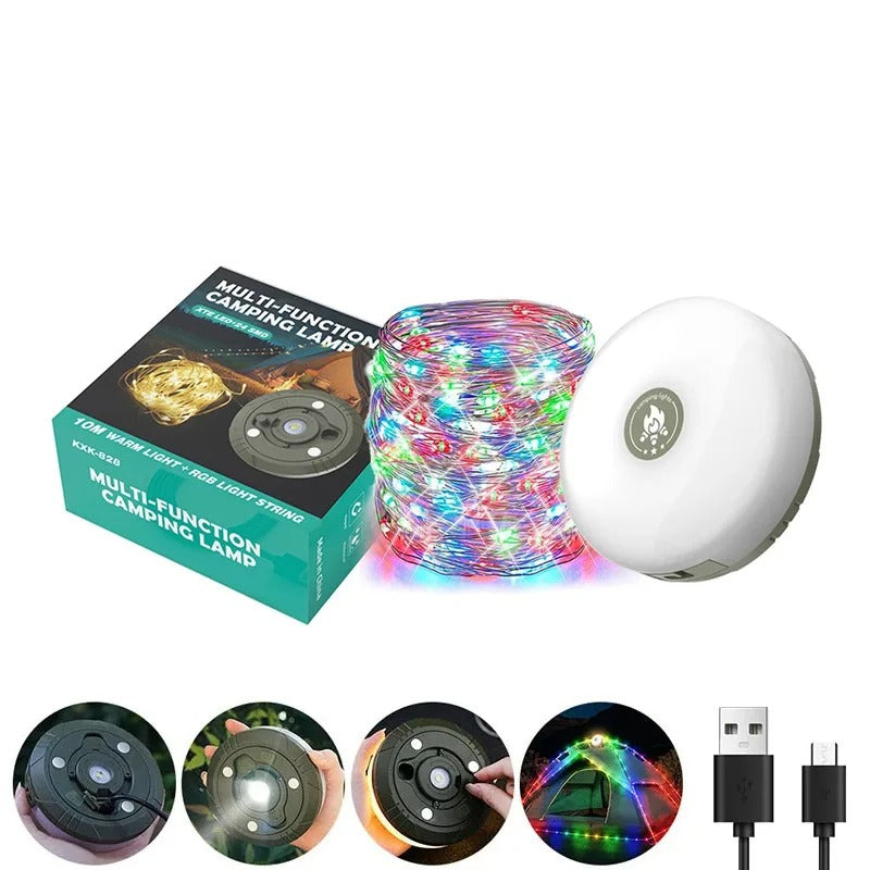 Rively™ GlowReel – 4-in-1 Camping Light